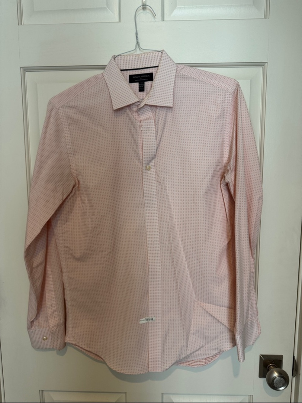 Kenneth Cole Reaction Light Pink Micro-Pattern Dress Shirt